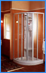 cabina doccia semicircolare